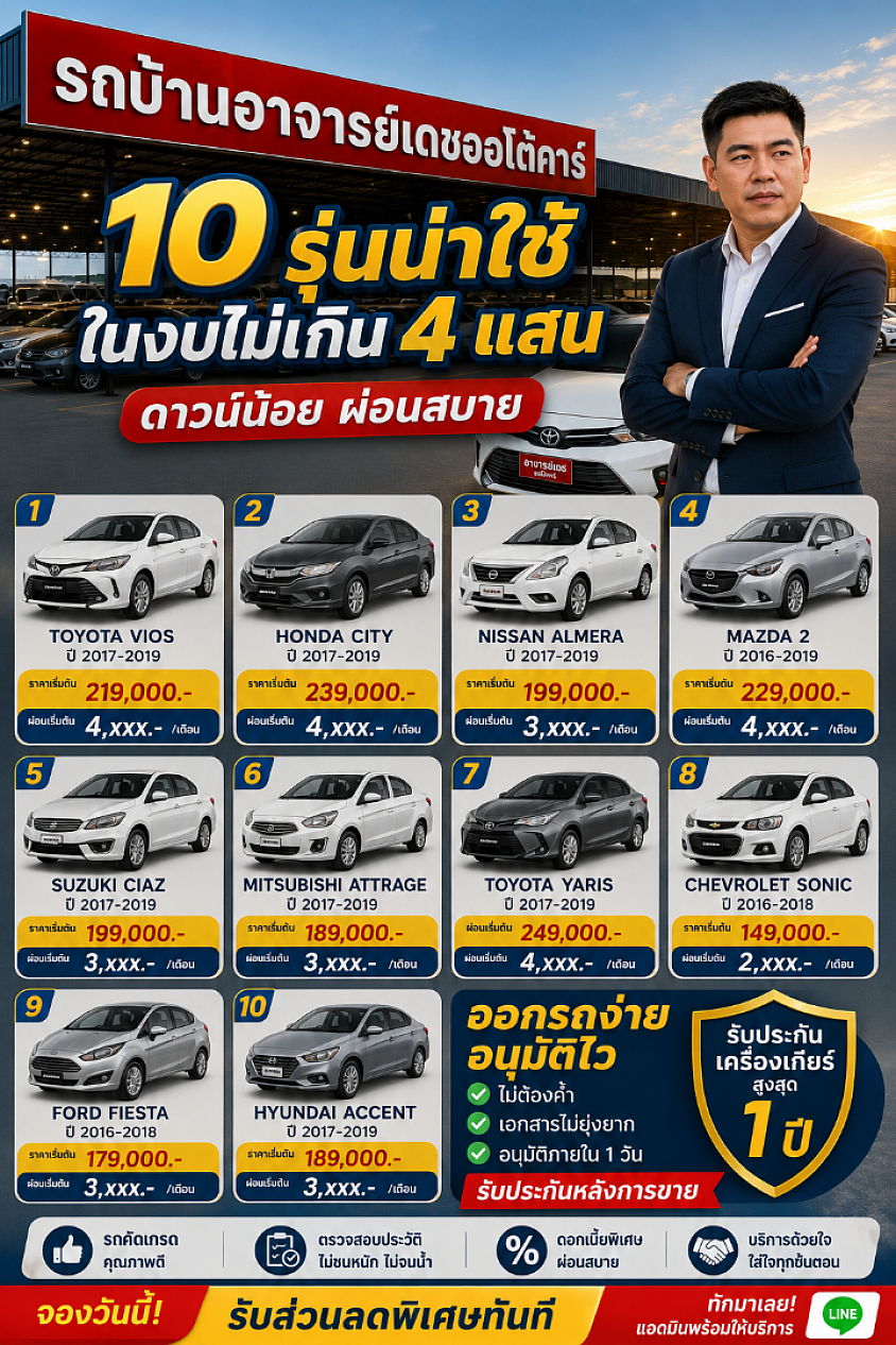 รถยนต์มือสอง,รถบ้านอาจารย์เดช